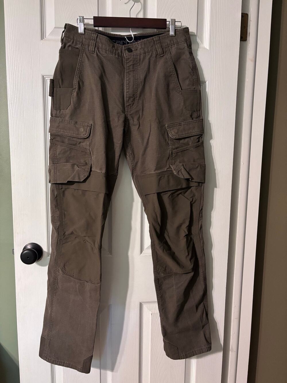 Carhartt Rugged Flex Steel Cargo Pants Men's 33 x 34 Relaxed Fit Knee Pad Pocket
